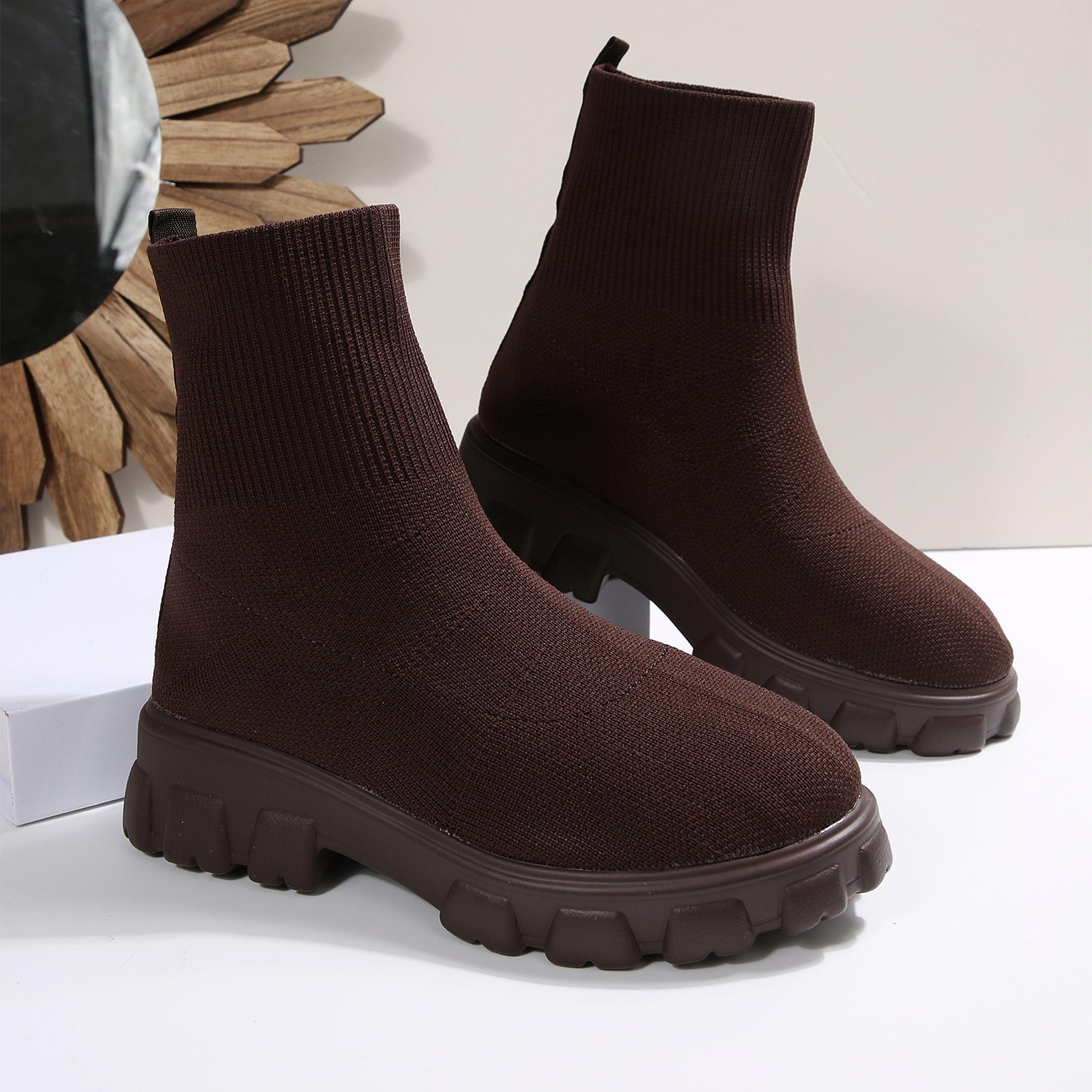 No Show Sock Women - Ankle Boots for Women Comfortable Round