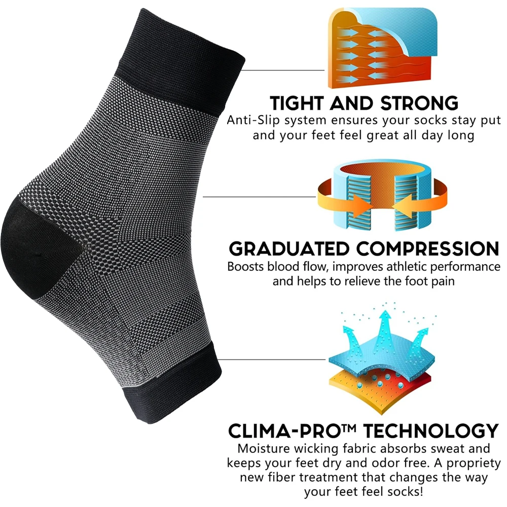1Pair Open Toe Compression Soc - Ankle Brace Sock ulasan dan harga