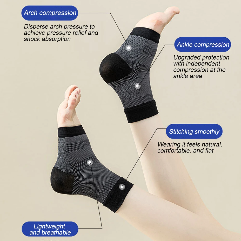1Pair Open Toe Compression Soc - Ankle Brace Sock ulasan dan harga