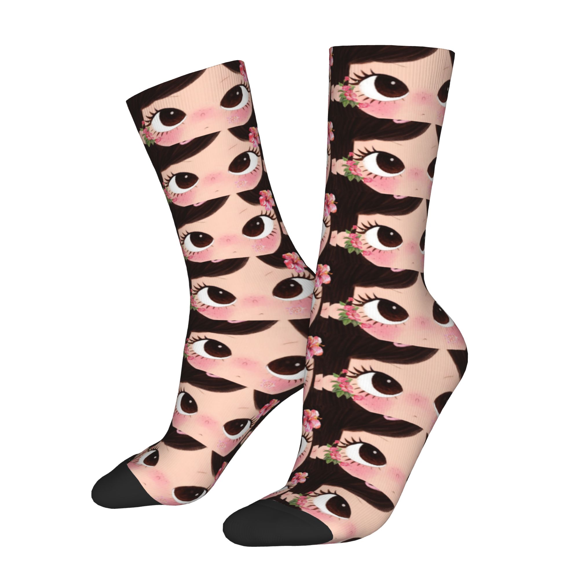 Custom Big Eyes Girl Comic Men - Dress Sock Men ulasan dan harga