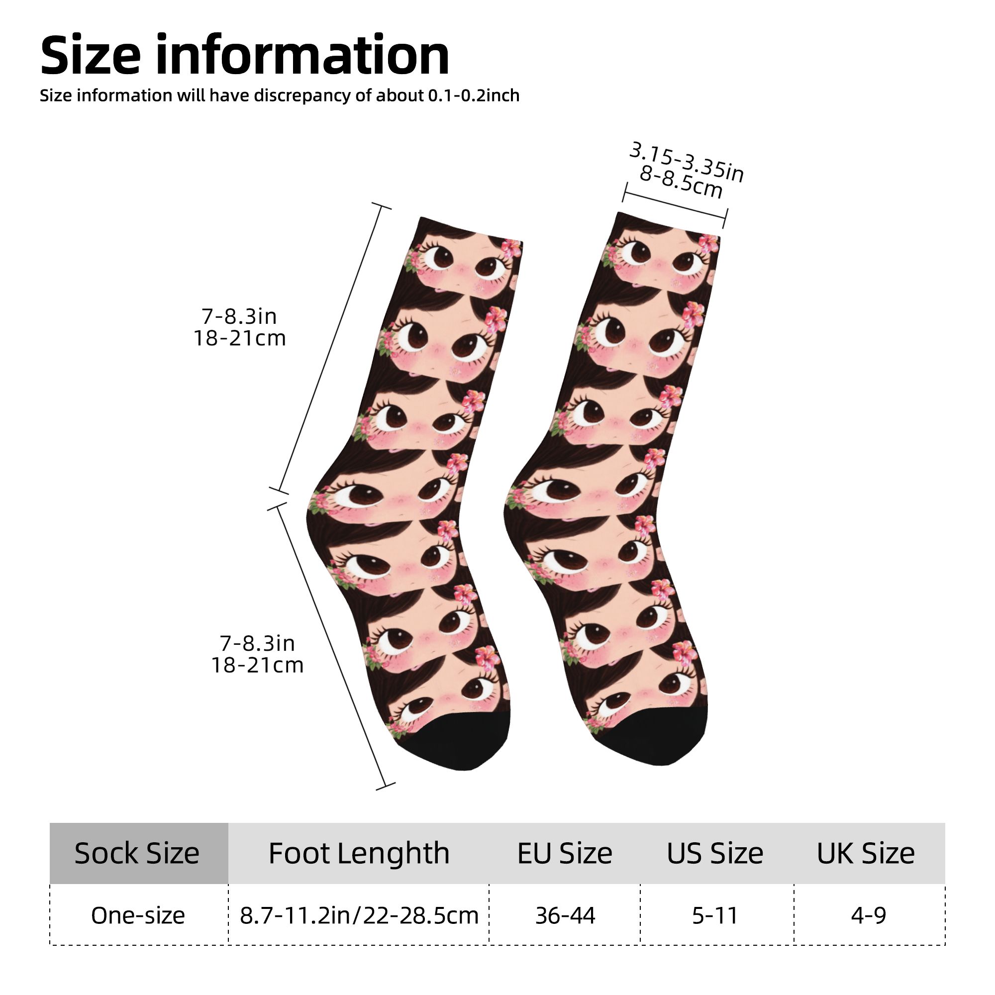 Custom Big Eyes Girl Comic Men - Dress Sock Men ulasan dan harga