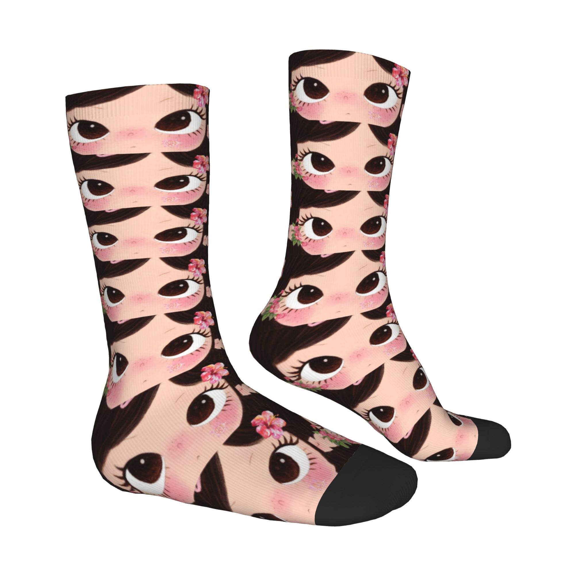 Custom Big Eyes Girl Comic Men - Dress Sock Men ulasan dan harga