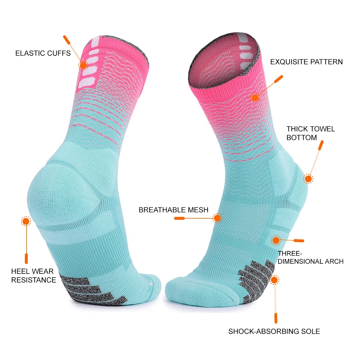 WRELS 1/2/3 Pairs Athletic Soc - Athletic Sock Cushion ulasan dan harga