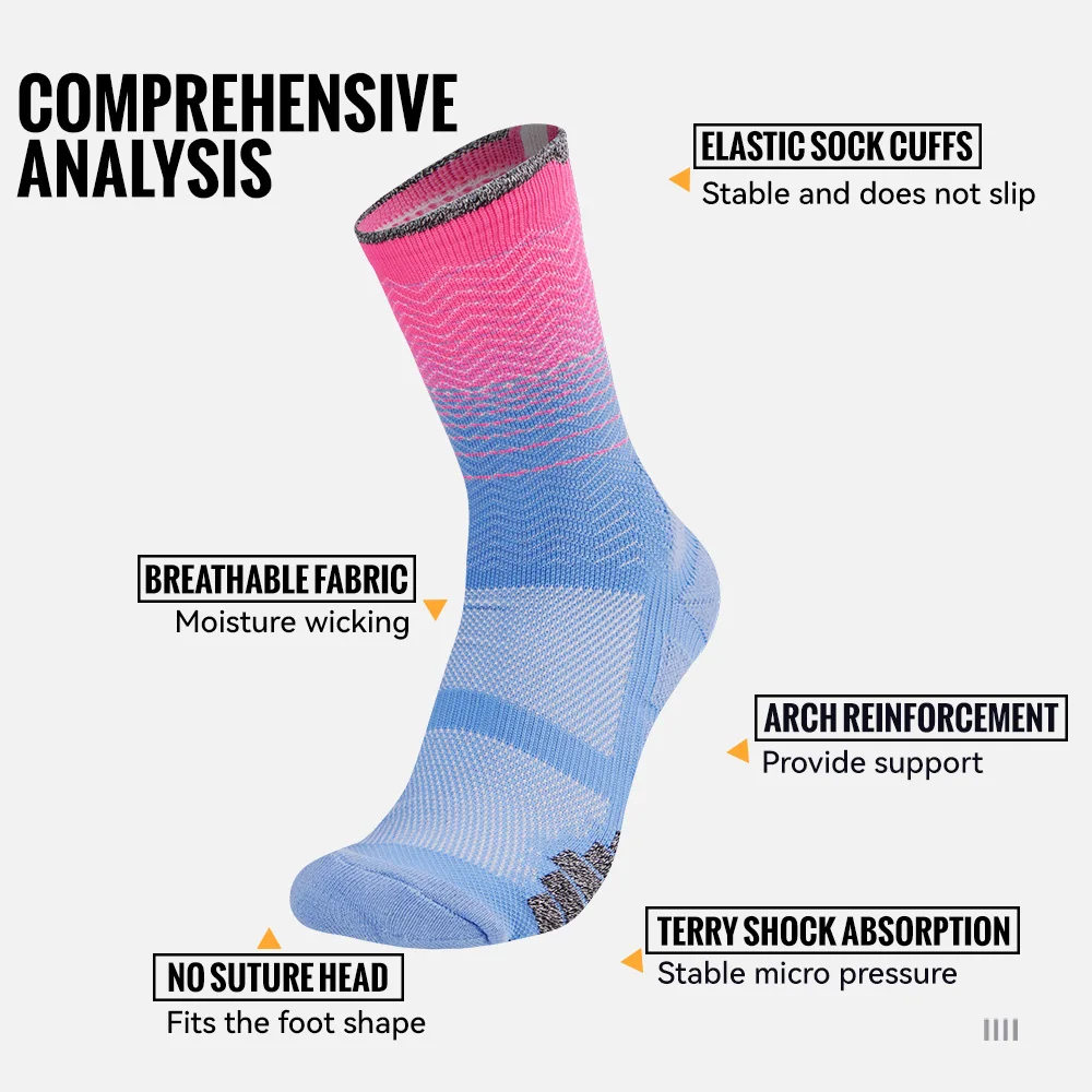 WRELS 1/2/3 Pairs Athletic Soc - Athletic Sock Cushion ulasan dan harga