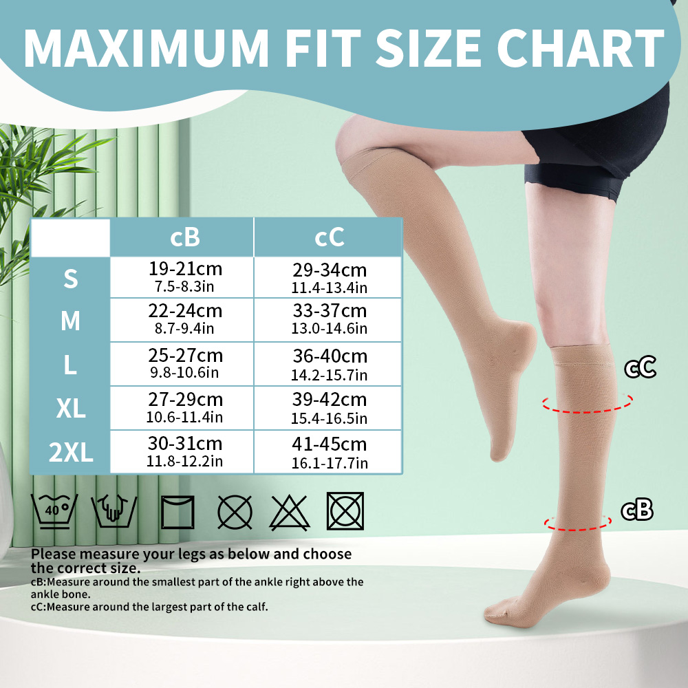 Legbeauty 23-32mmHg Medical Co - Compression Sock Medical ulasan dan harga
