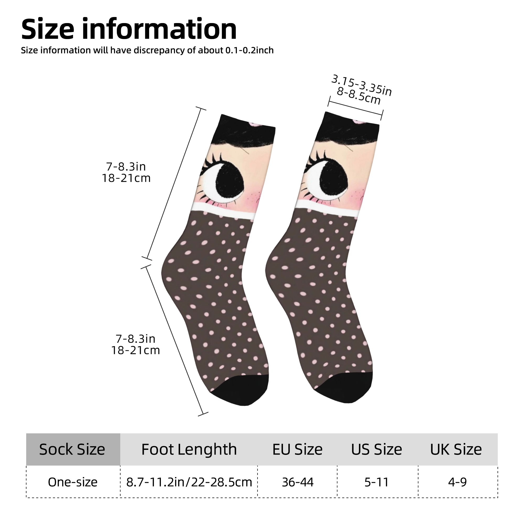 Custom Big Eyes Girl Comic Men - Dress Sock Men ulasan dan harga