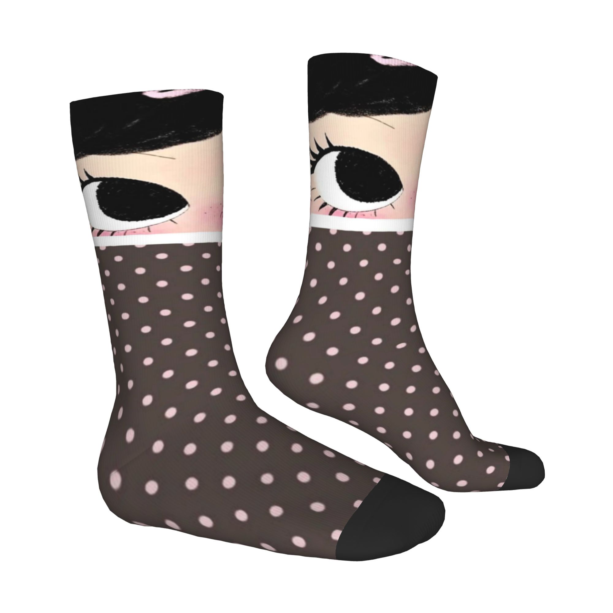 Custom Big Eyes Girl Comic Men - Dress Sock Men ulasan dan harga