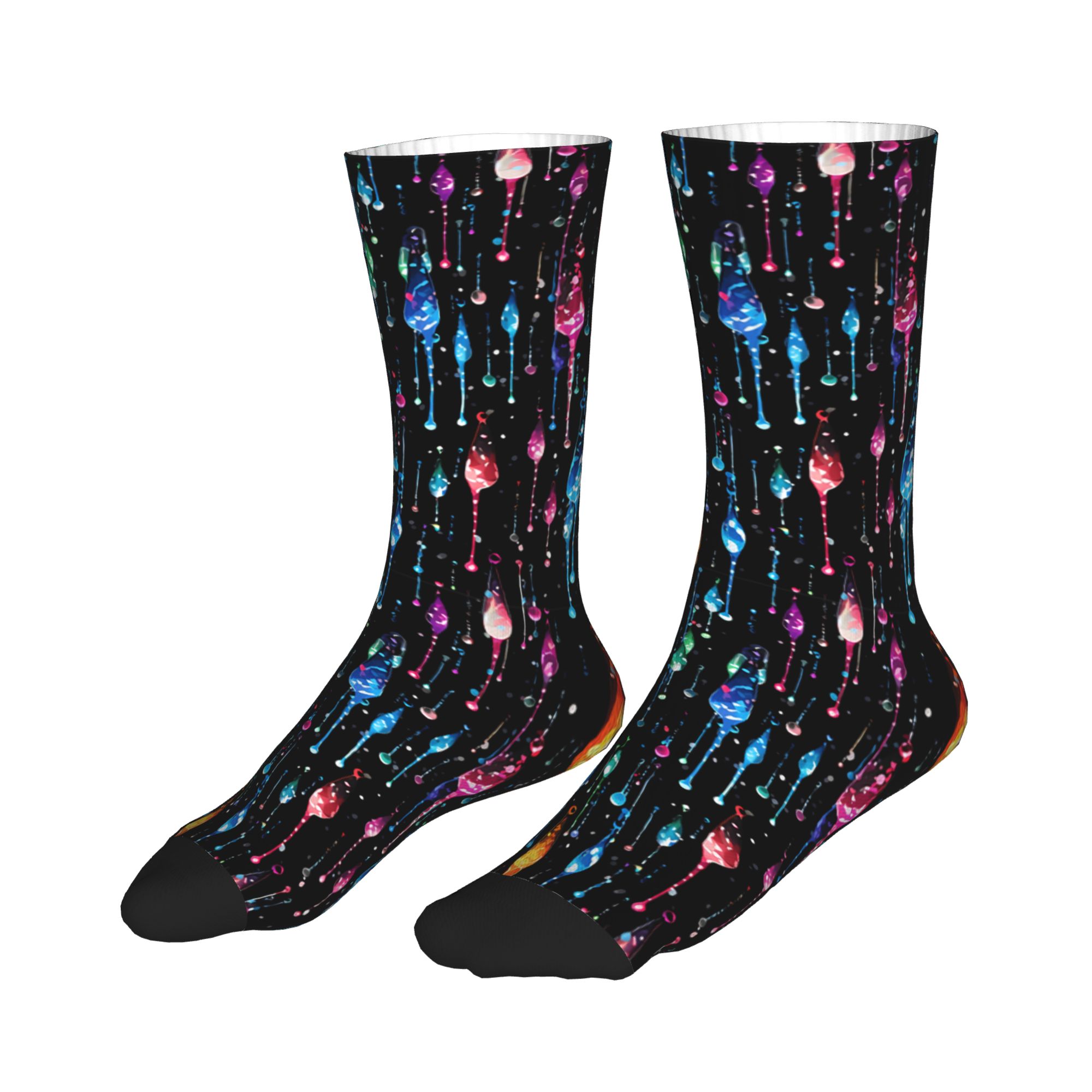 Dripping Rainbow Liquid Patter - Dress Sock Men ulasan dan harga