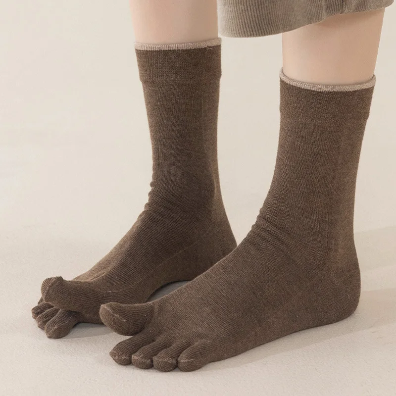 5/10 Pairs Men's Wool Toe Sock - Thermal Sock Winter ulasan dan harga